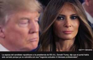 La controversia sobre los estudios universitarios de Melania Trump aumenta tras el cierre de su página web